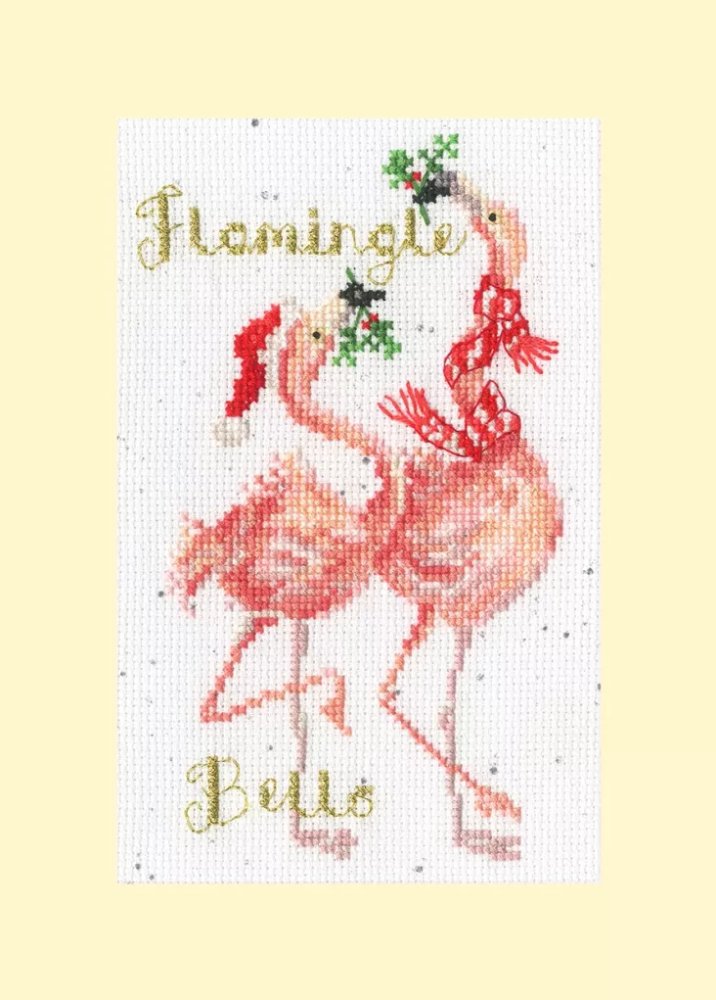 (image for) Christmas Card - Flamingle Bells